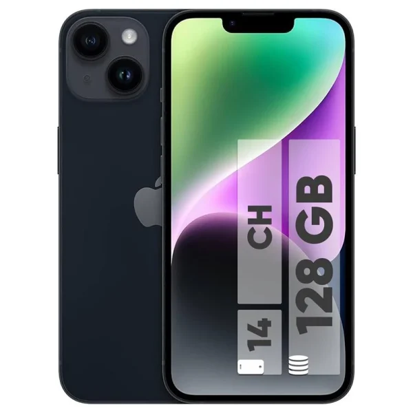 گوشی اپل دو سیم iPhone 14 (Not Active) | حافظه 128 گیگابایت گارانتی شرکتی ریجستر
